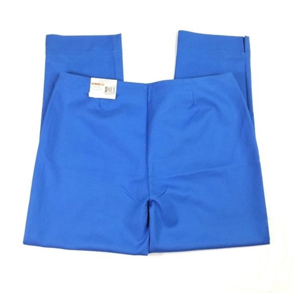 Charter Club Blue Flat Front Tummy Slimming Ankle Pants Womens 12 Petite - Picture 6 of 8